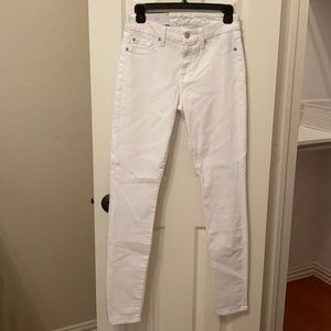 7 For All Mankind White Jeans